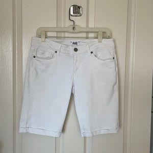 White Paige denim shorts size 27.